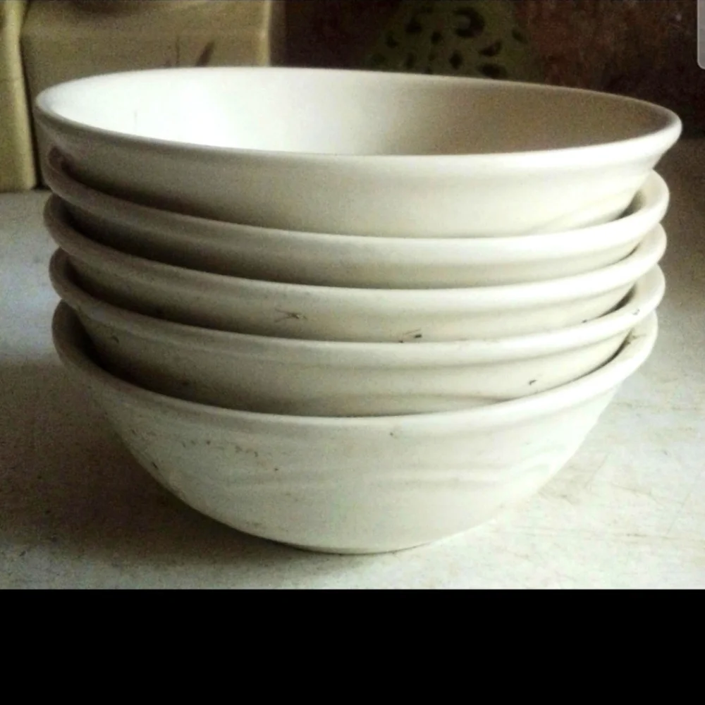 Pfaltzgraff Gazebo White 6 Inch Soup/Cereal Bowl Set Of 5 - Picture 3 of 4